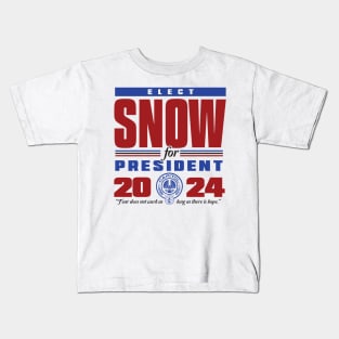 Snow for President 2024 Kids T-Shirt